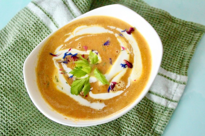 Cremige Karotten Ingwer Suppe